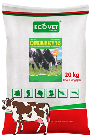 Ecomix Dairy Cow Plus - Thức ăn bổ sung vitamin và khoáng chất cho bò sữa cao sản.